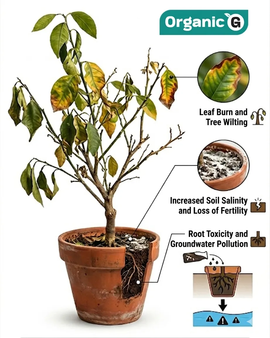 Physiological and Environmental Impacts of Excessive Chemical Fertilization in Fruit Orchards