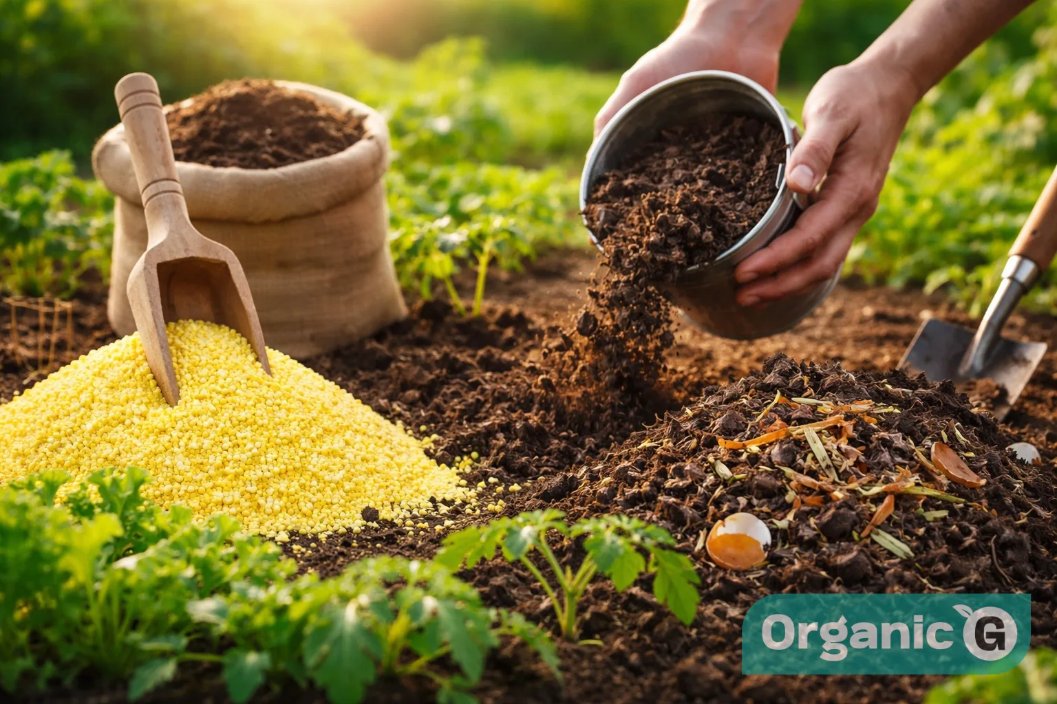 Benefits of Combining Agricultural Sulfur with Treated Organic Compost